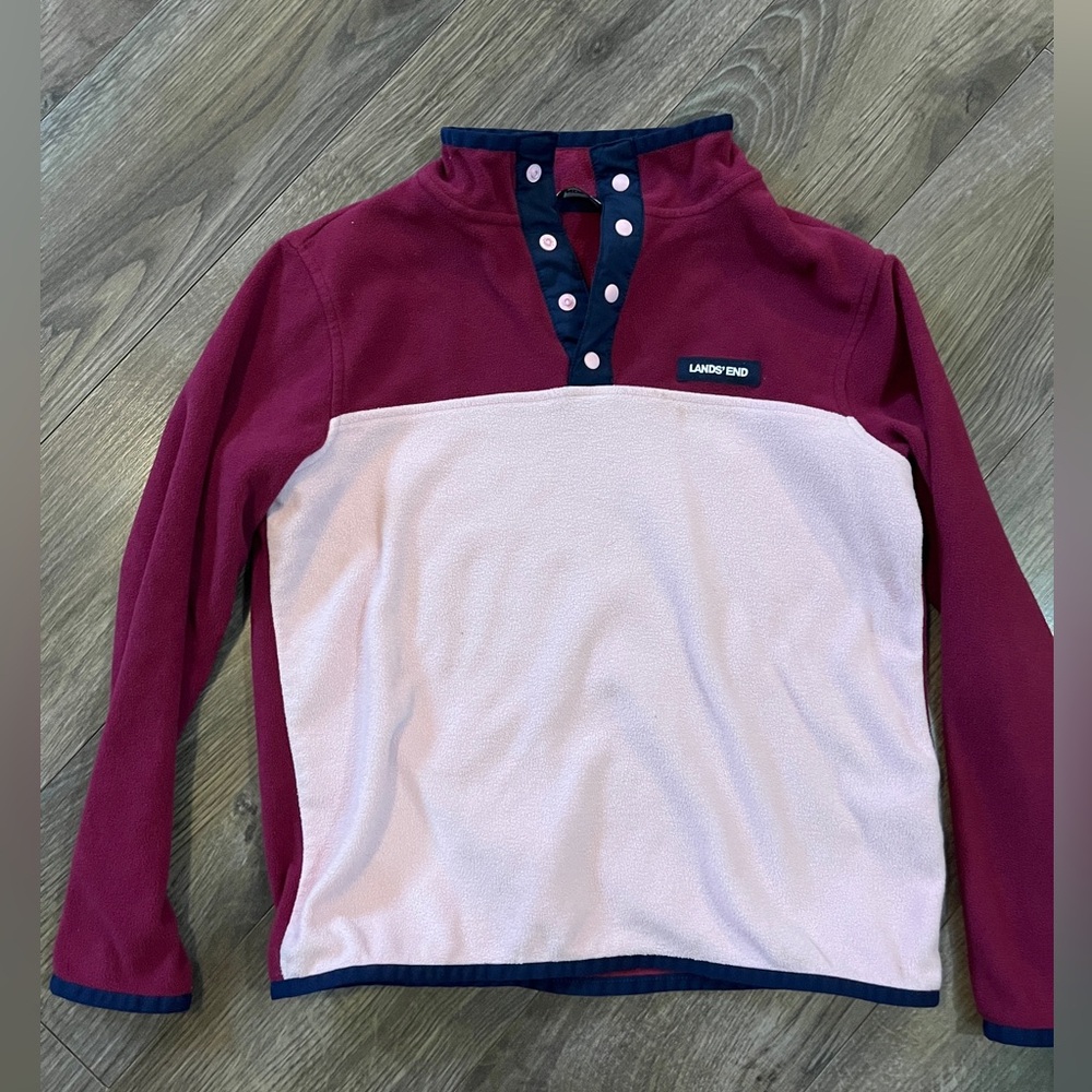 Lands End fleece girls medium